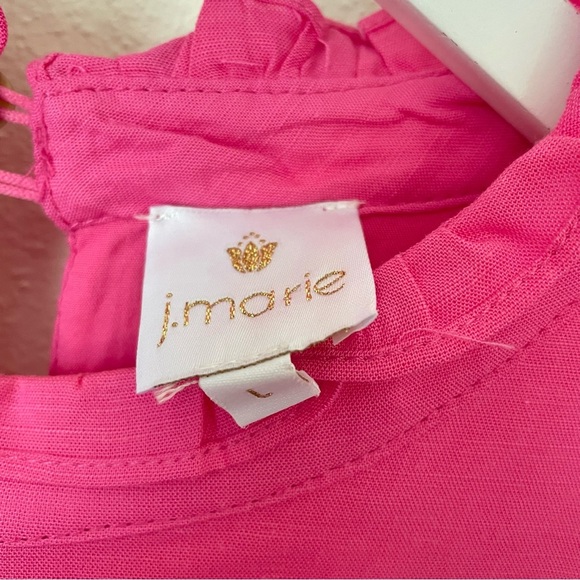 J. Marie The Evelyn Embroidered Midi Dress Pink Size Large - Picture 4 of 6